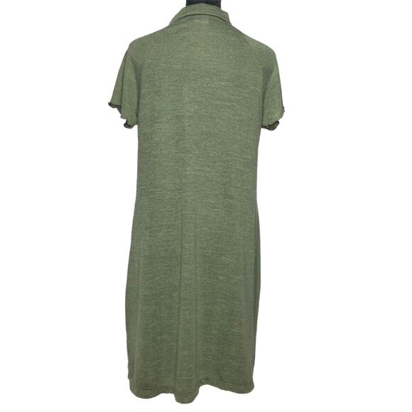 Good Luck Gem Green Knit Polo Dress - Size Large - Picture 7 of 12